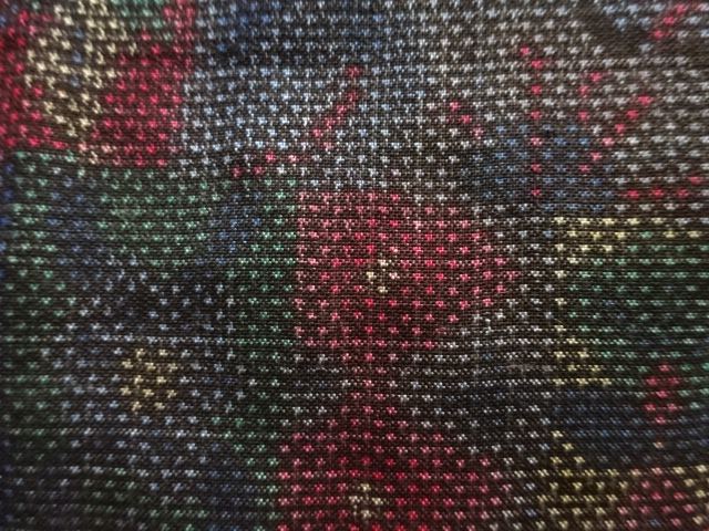 JAPANESE KIMONO / ANTIQUE KIMONO / DORO OSHIMA TSUMUGI / WOVEN FLORAL SARASA